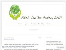 Tablet Screenshot of faithvandeputte.com